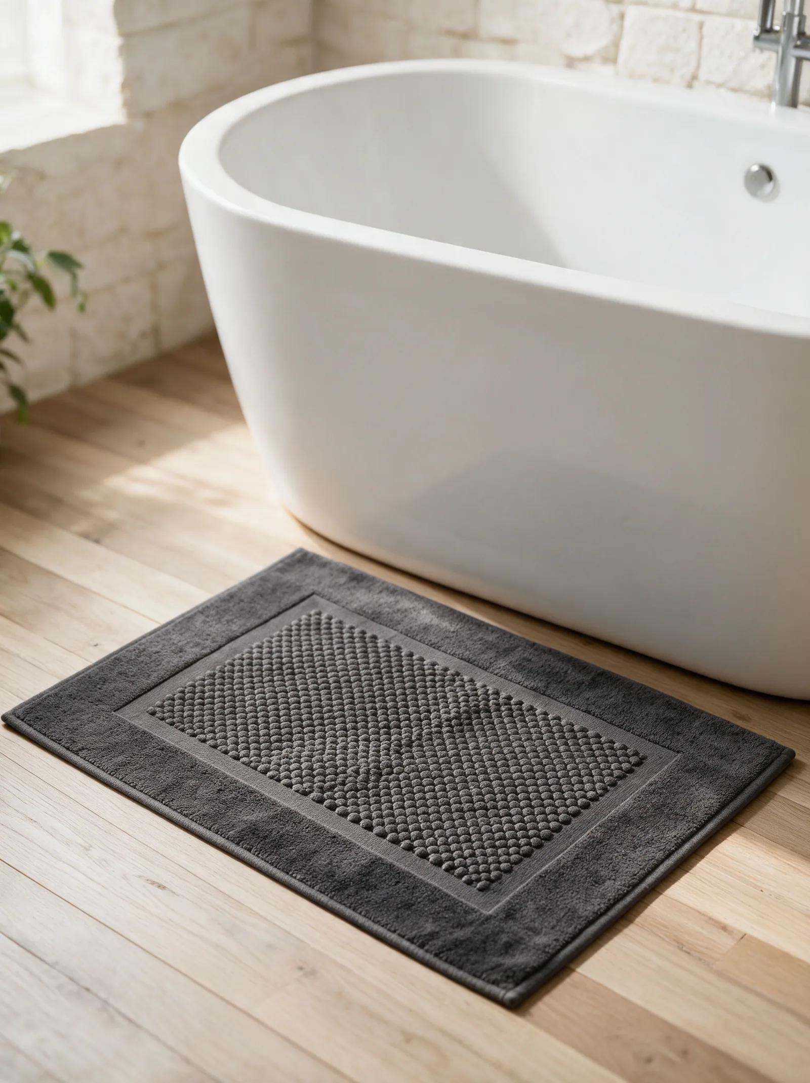 Bath mat, Charcoal Grey thumbnail 3