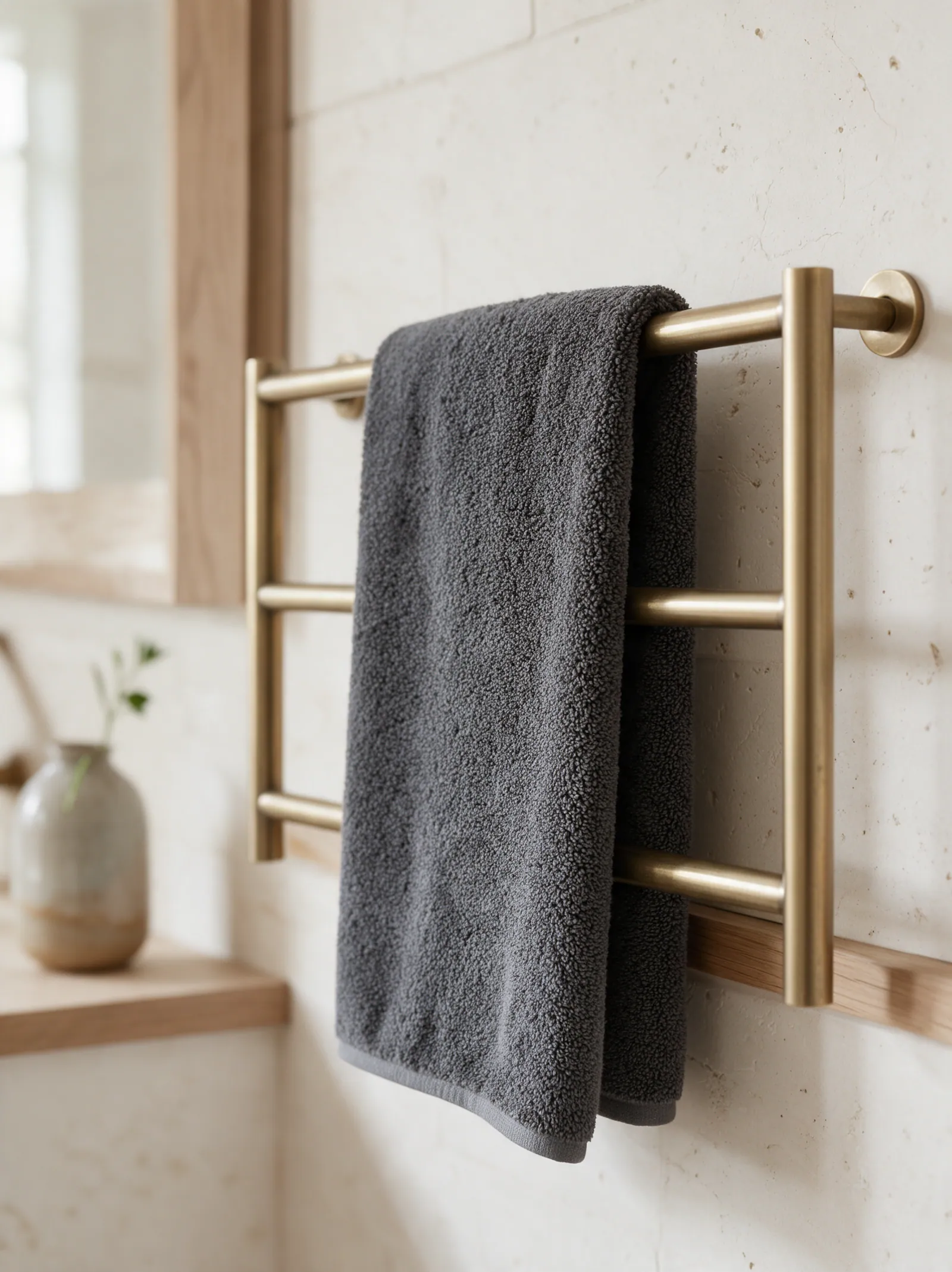Bath towel, Charcoal Grey thumbnail 4