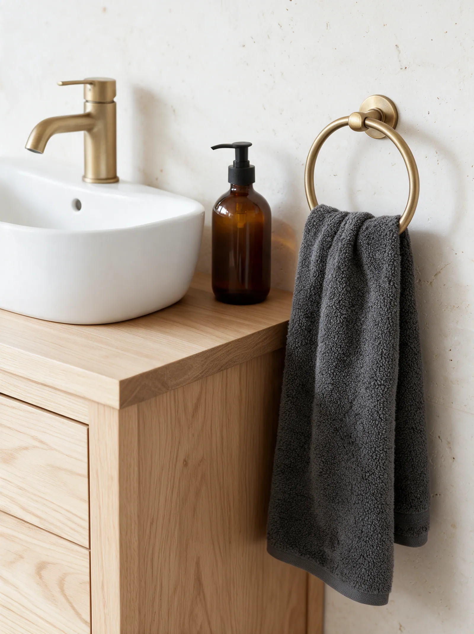 Hand towel, Charcoal Grey thumbnail 3