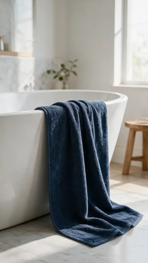 Bath sheet, Navy Blue