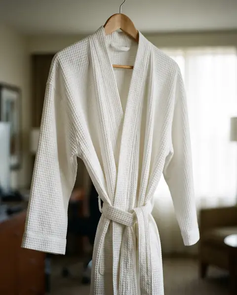 Waffle bathrobe
