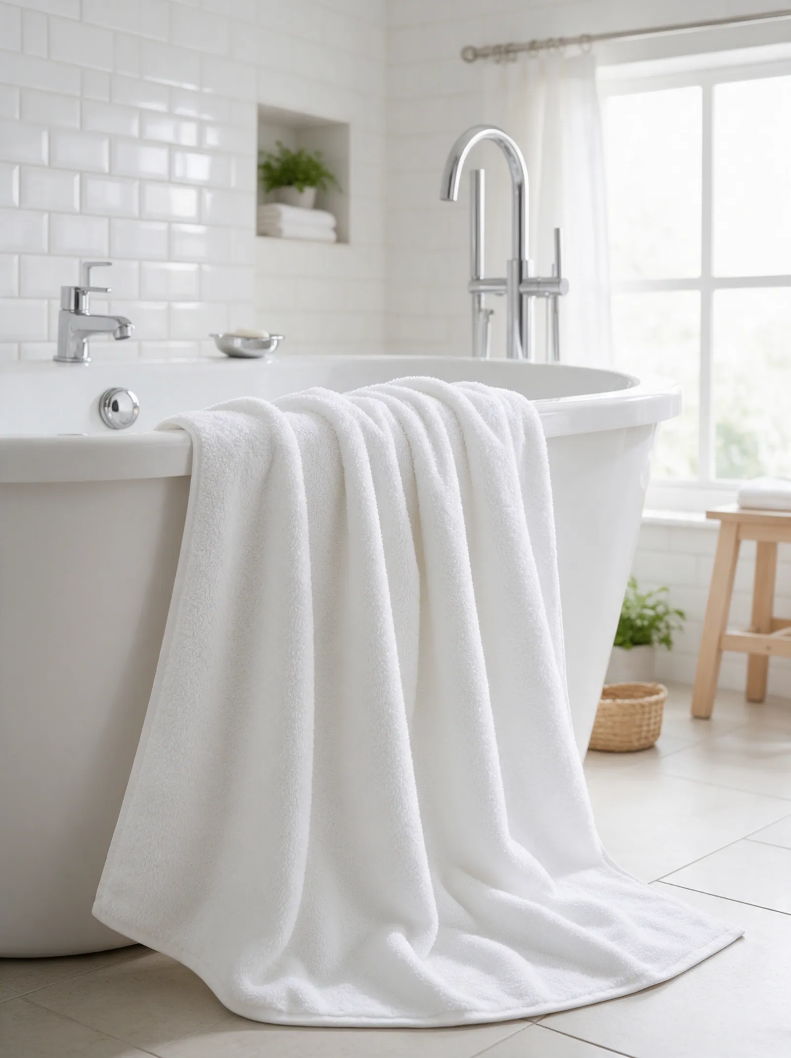 Classic bath sheet, White thumbnail 4