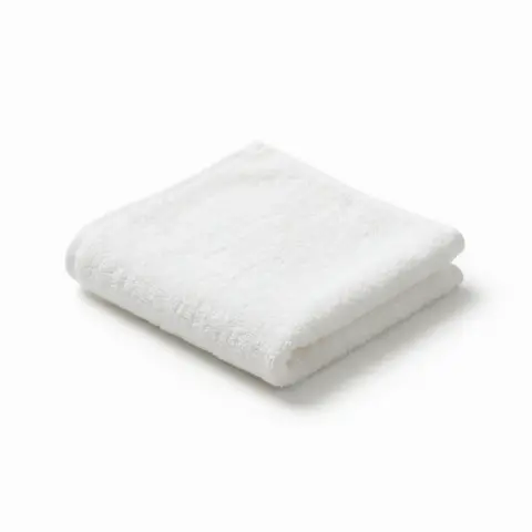 Classic face washer, White