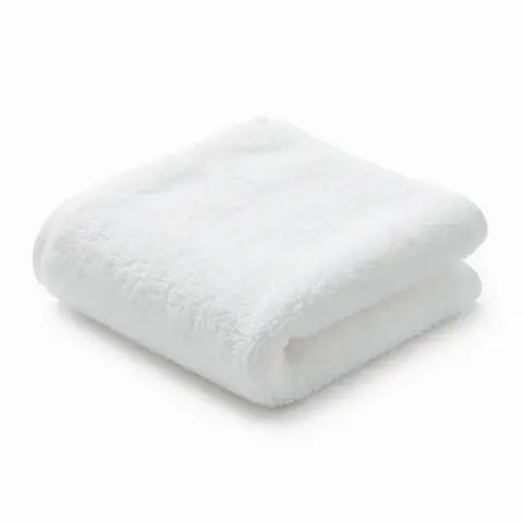 Signature face washer, White