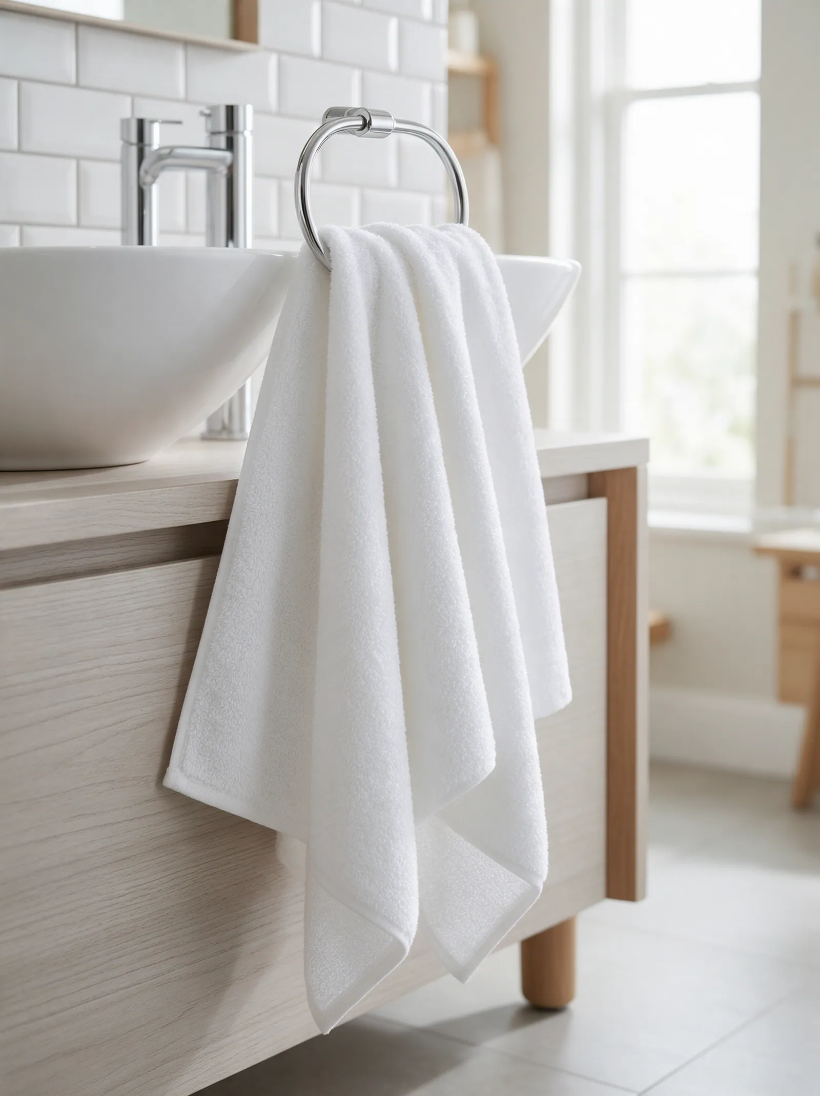 Classic hand towel, White thumbnail 4