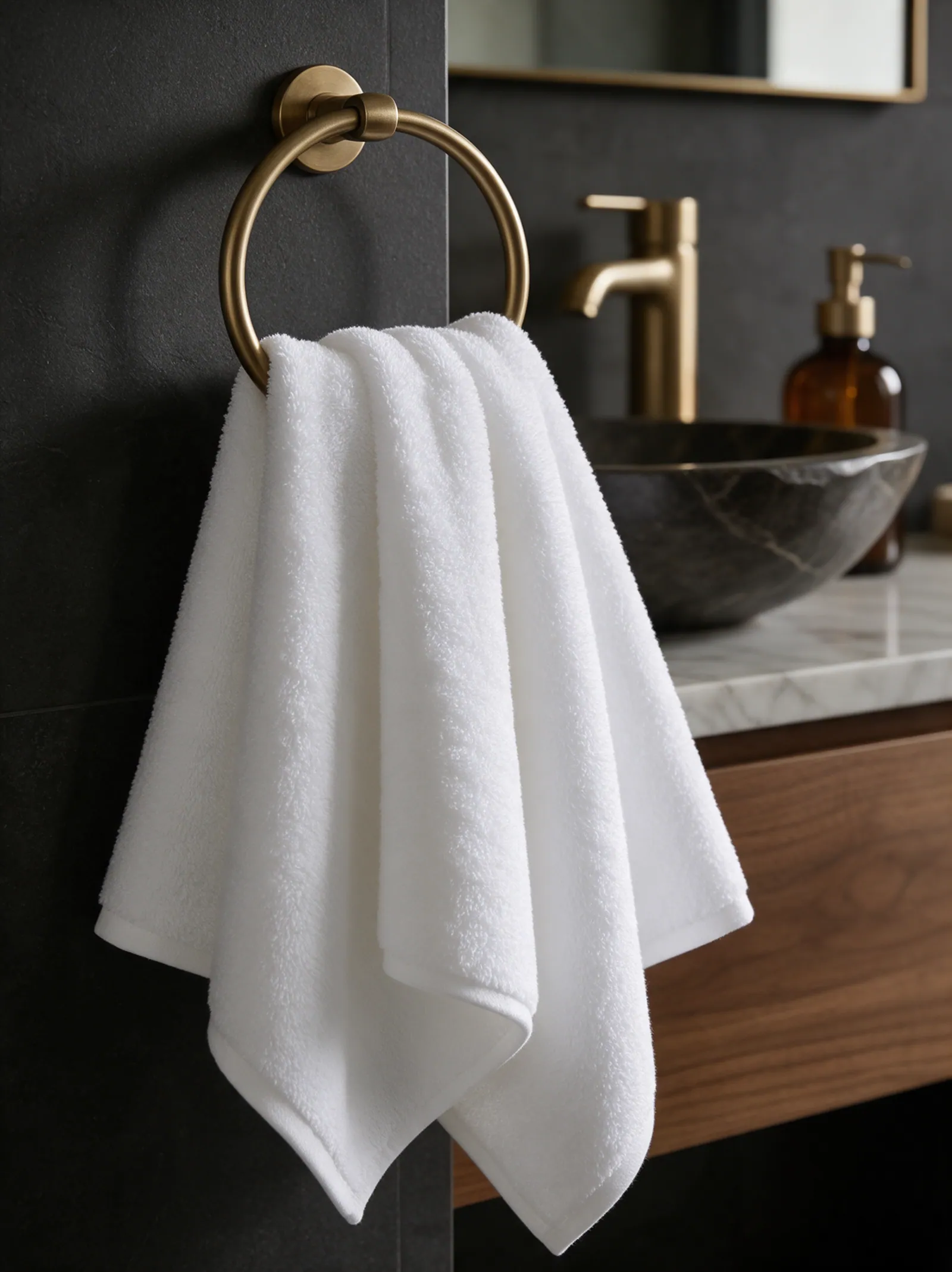 Signature hand towel, White thumbnail 4