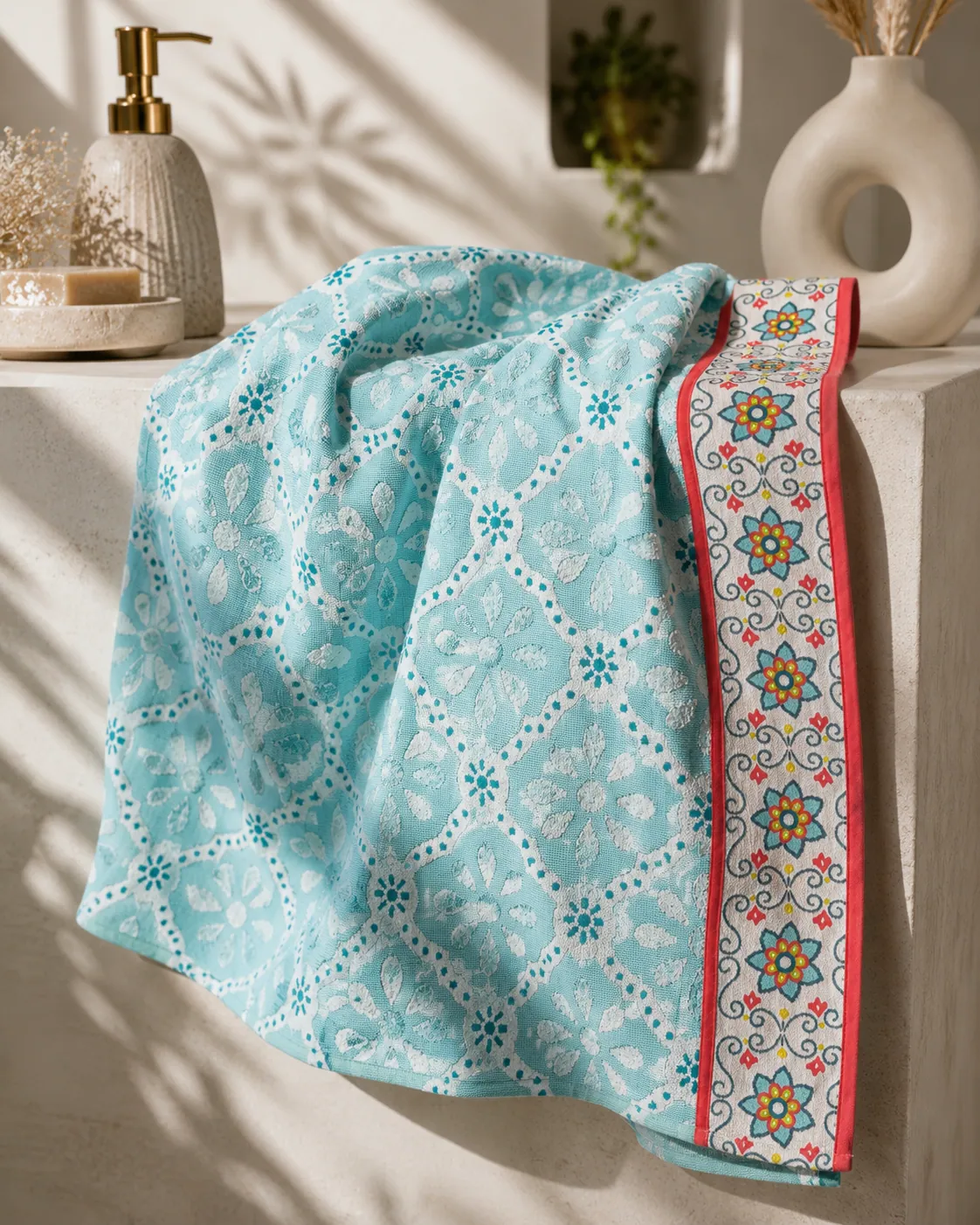 Mosaic Trellis bath towel thumbnail 3