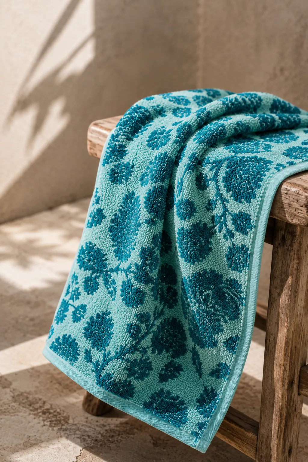 Botanical Jacquard bath towel thumbnail 2