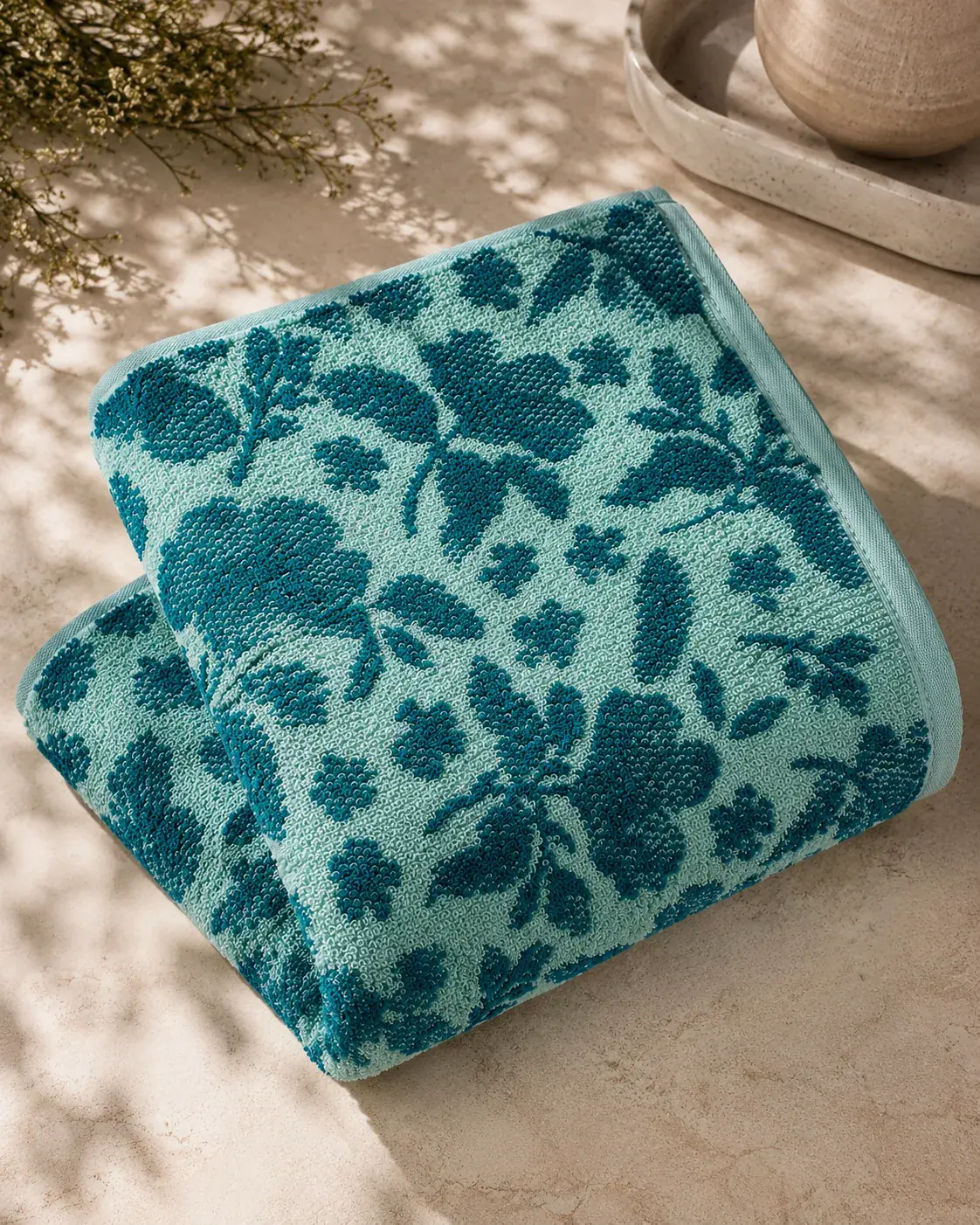 Botanical Jacquard bath towel thumbnail 4