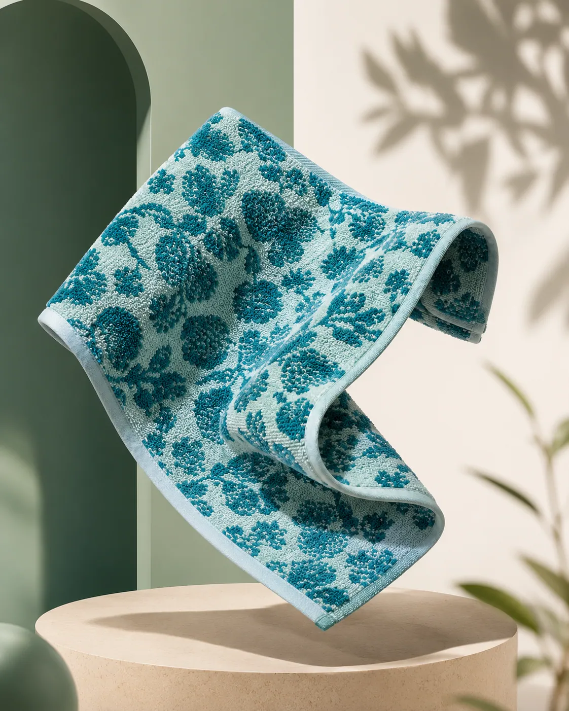 Botanical Jacquard bath towel thumbnail 5