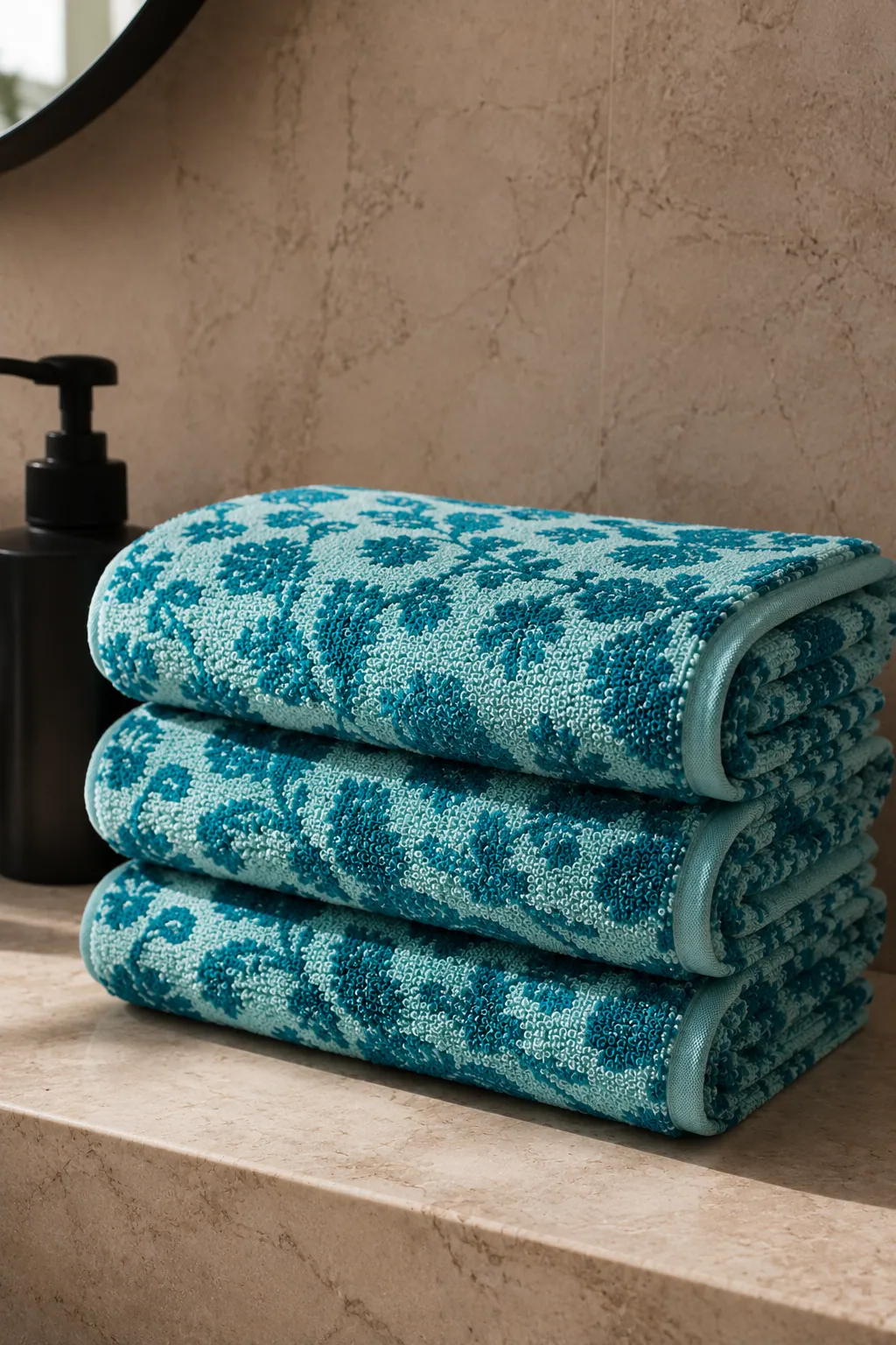 Botanical Jacquard bath towel thumbnail 6