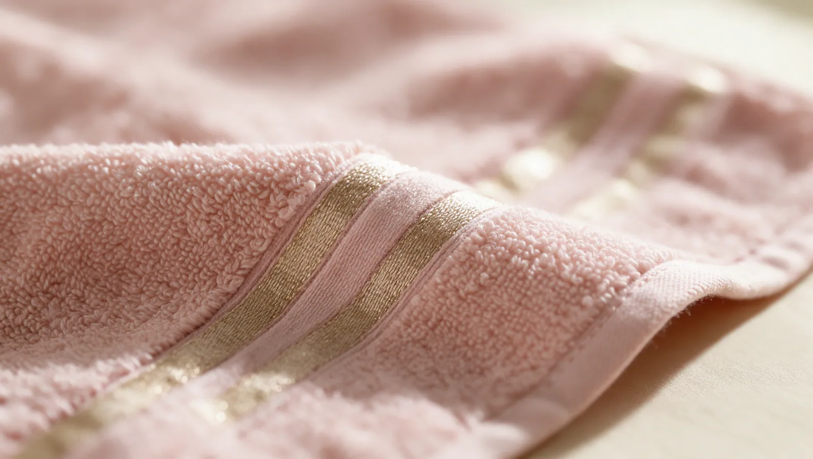 Gold Line Blush hand towel thumbnail 4
