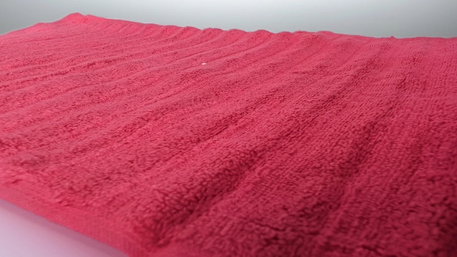 Ribbed Raspberry hand towel thumbnail 3