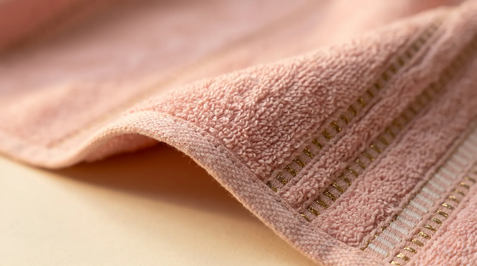 Rose Dobby Stripe hand towel thumbnail 3