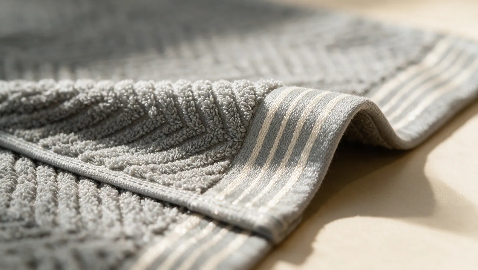 Herringbone hand towel thumbnail 3