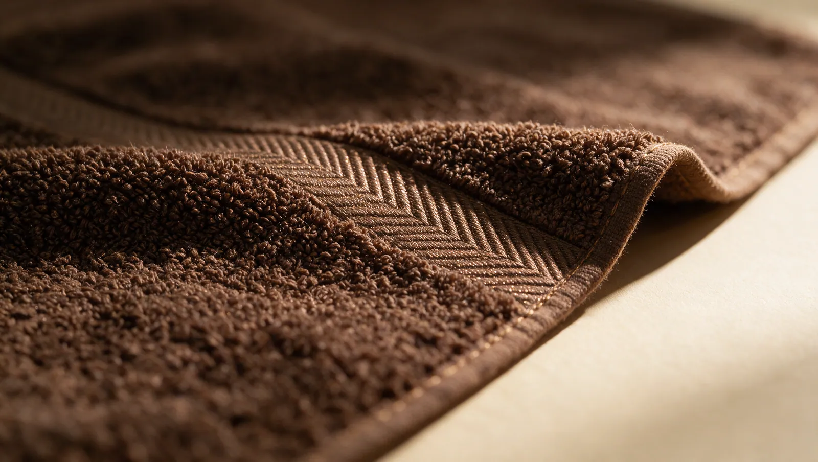 Espresso Chevron hand towel thumbnail 4