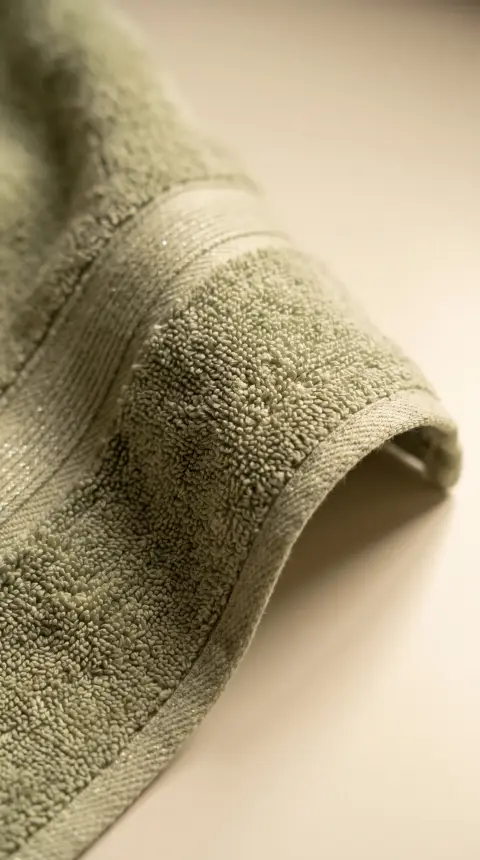 Moss Shimmer hand towel