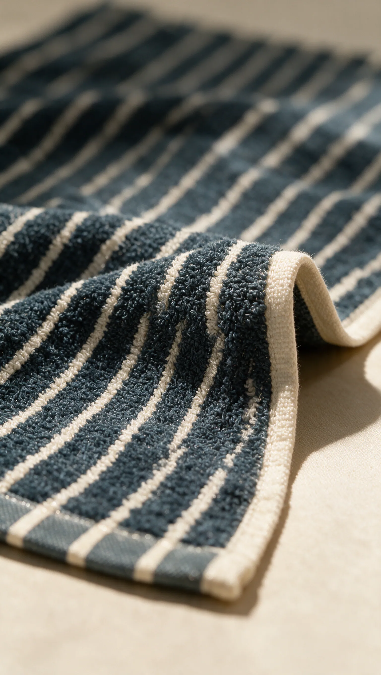 Ink Pinstripe kitchen towel thumbnail 3