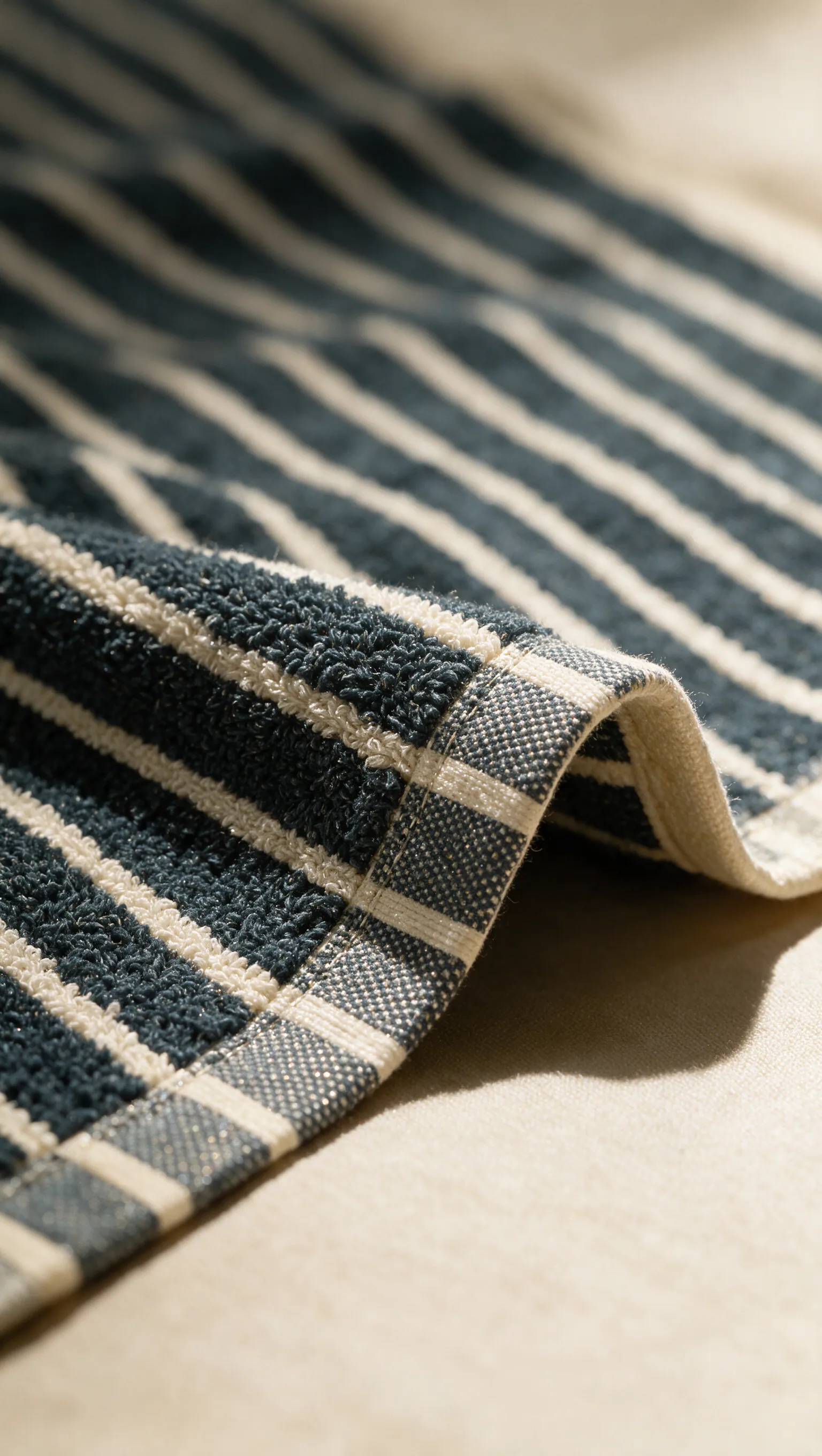Ink Pinstripe kitchen towel thumbnail 4