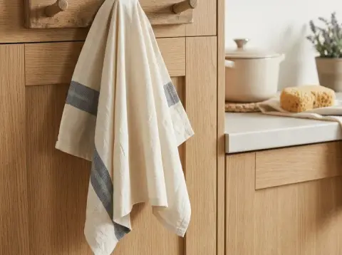 Bistro Blue Band kitchen towel