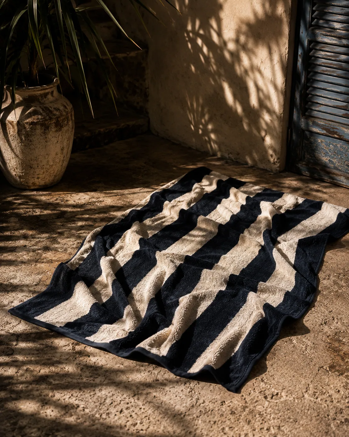 Havana Black Stripe pool/beach towel thumbnail 2