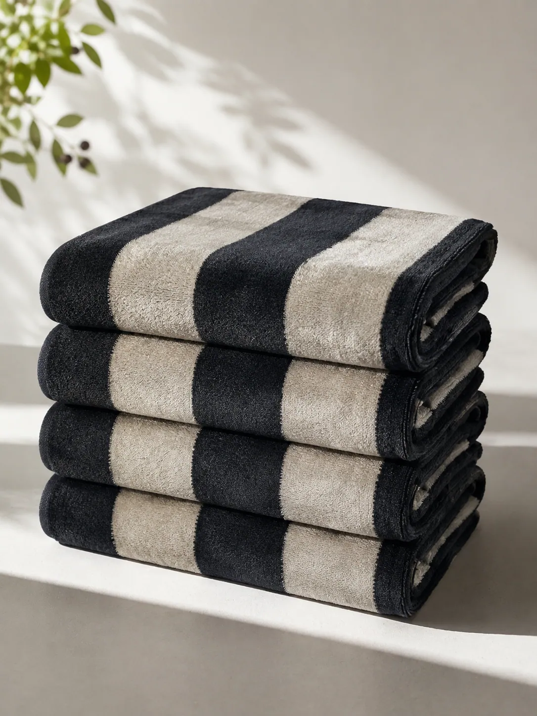 Havana Black Stripe pool/beach towel thumbnail 6