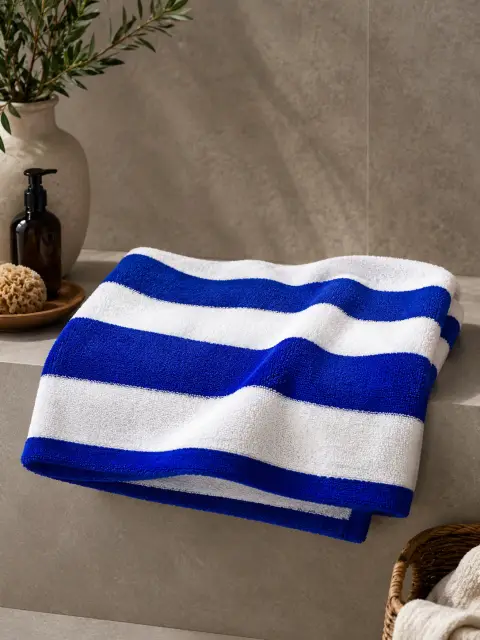 Cabana Blue Stripe pool/beach towel