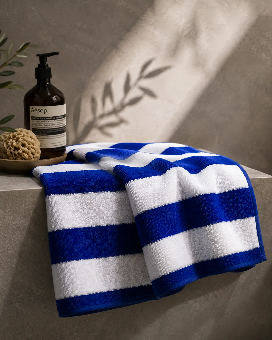 Cabana Blue Stripe pool/beach towel thumbnail 3